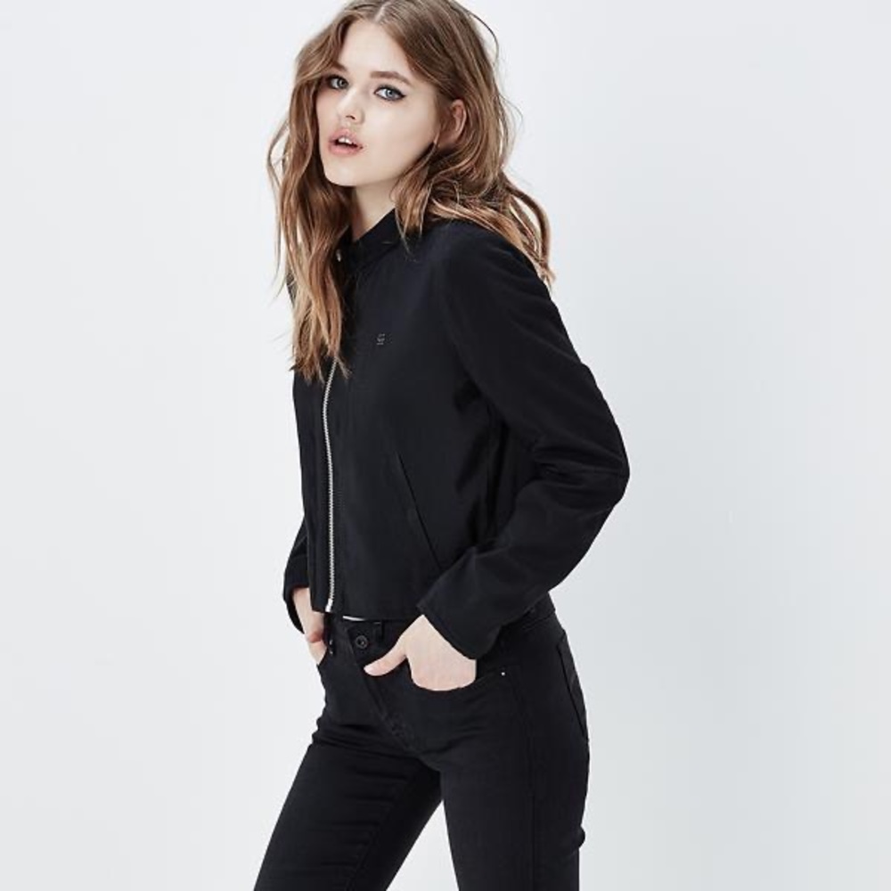 G-Star RAW Chopper Clean Zip Overshirt, Black, L